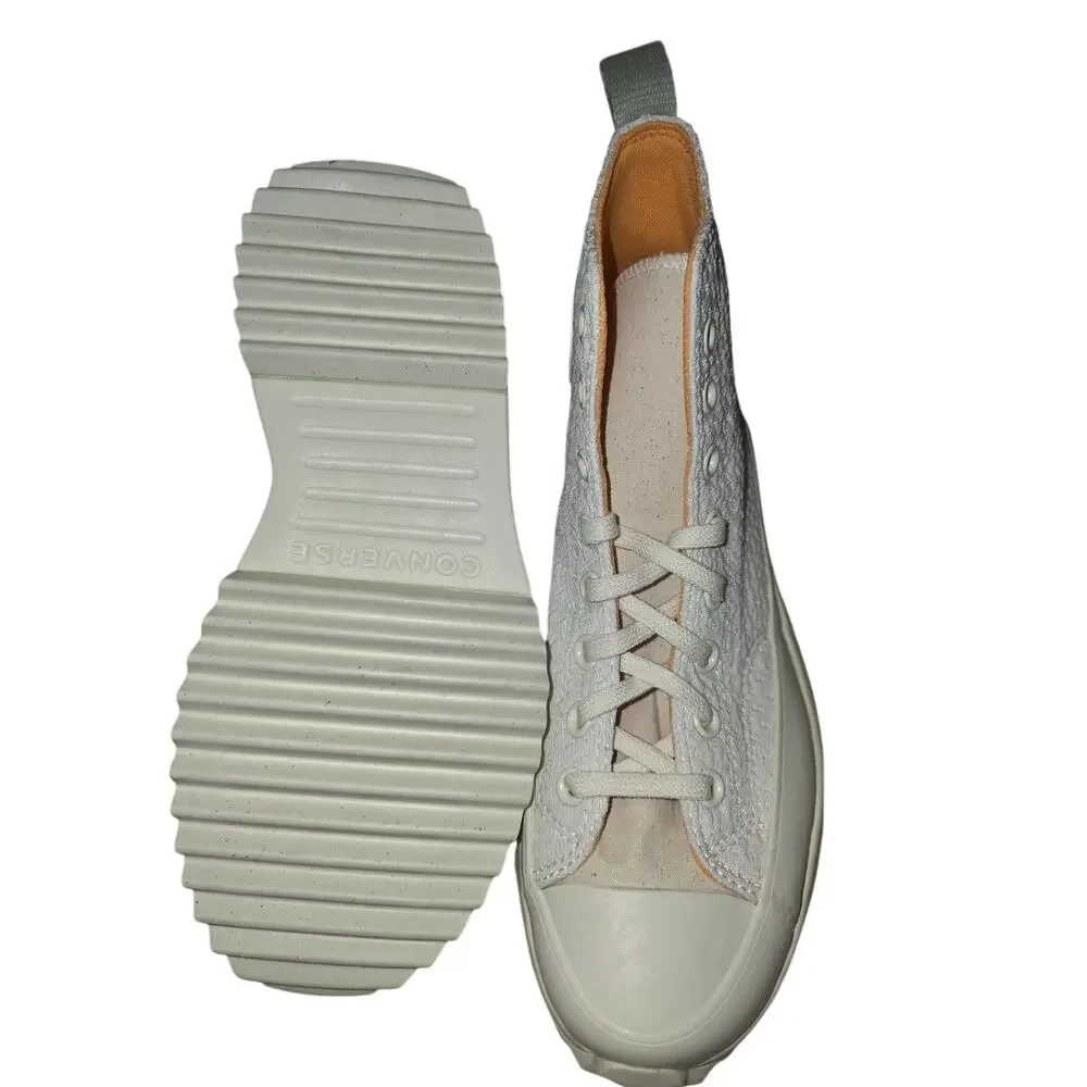 Converse Chuck Taylor All Star Move Platform High Top Knit Cream Womens Sneakers